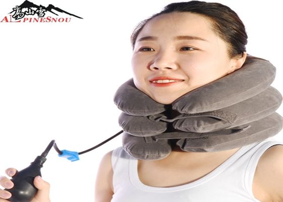 CHINA Aufblasbare zervikale Klammer-Hals-Kragen-Kissen-Klammer mit Samt, Nackenschmerzen-Entlastung fournisseur