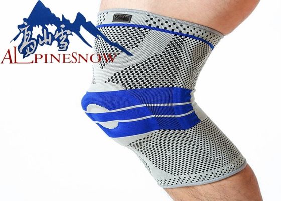 CHINA Silikon-Auflagen-Knie-Stützklammer-hohes elastisches Gewebe des Kompressions-Knie-Ärmel-3D fournisseur